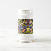 Strawberry Thief Birds William Morris Bierglas (Mittel)