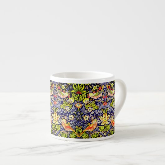 Strawberry Thief Birds William Morris Espressotasse (Vorderseite Rechts)