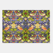 Strawberry Thief Birds William Morris Geschenkpapier Set (Vorderseite)
