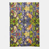 Strawberry Thief Birds William Morris Geschirrtuch (Vertikal)