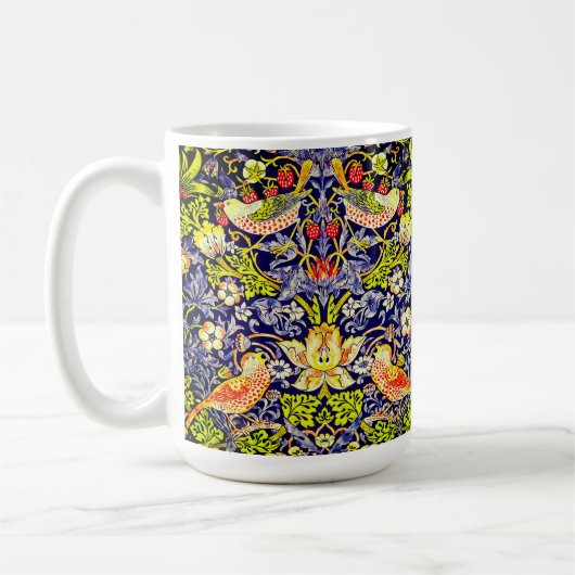 Strawberry Thief Birds William Morris Kaffeetasse (Links)