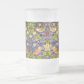 Strawberry Thief Birds William Morris Mattglas Bierglas (Mittel)