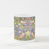Strawberry Thief Birds William Morris Mattglastasse (Mittel)