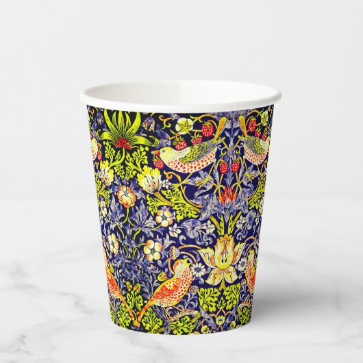 Strawberry Thief Birds William Morris Pappbecher (Links)
