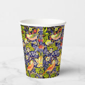 Strawberry Thief Birds William Morris Pappbecher (Rechts)