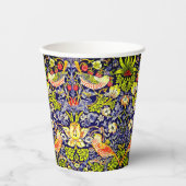 Strawberry Thief Birds William Morris Pappbecher (Vorderseite)