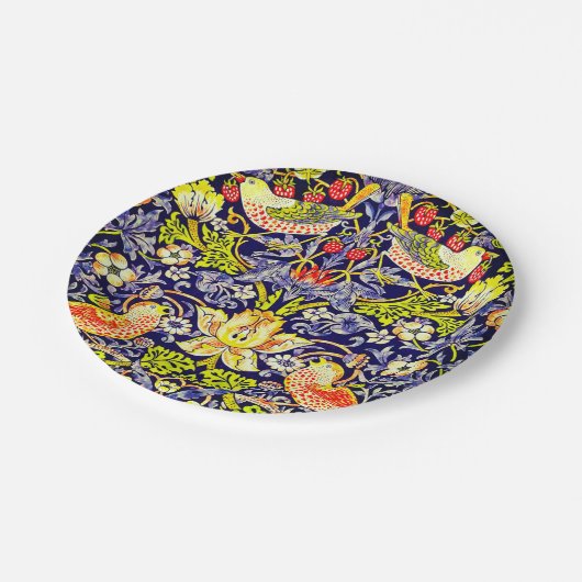 Strawberry Thief Birds William Morris Pappteller (Schrägansicht)