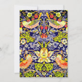 Strawberry Thief Birds William Morris Save The Date (Vorderseite)