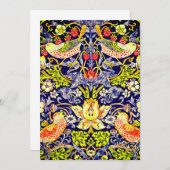 Strawberry Thief Birds William Morris Save The Date (Vorne/Hinten)
