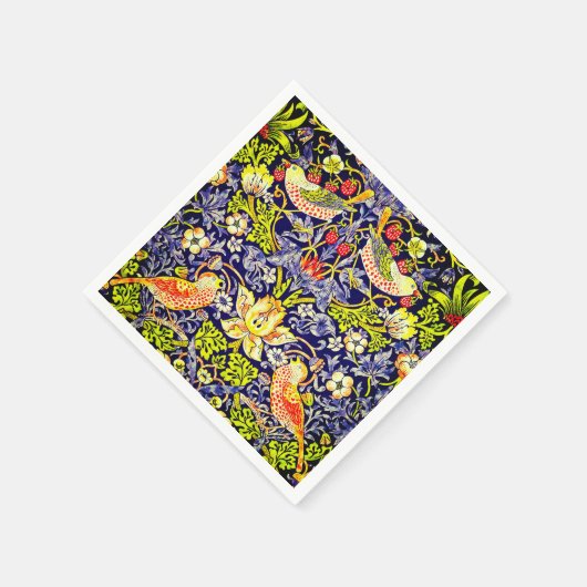Strawberry Thief Birds William Morris Serviette (Ecke)