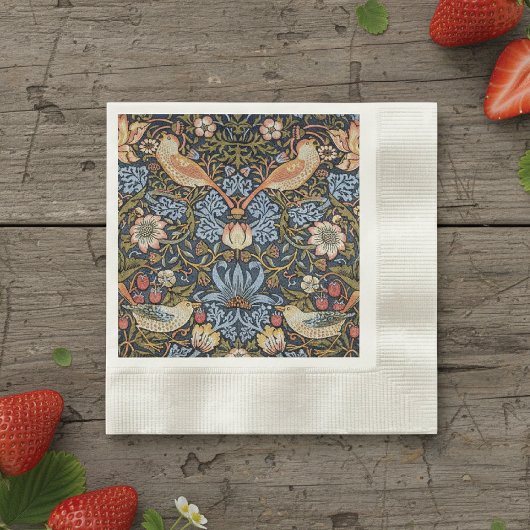 Strawberry Thief Birds William Morris Serviette