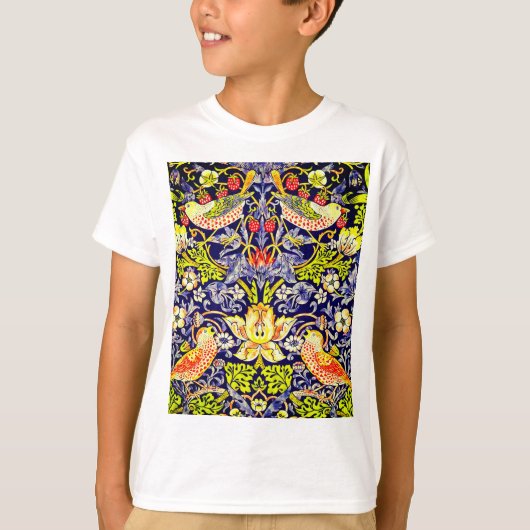 Strawberry Thief Birds William Morris T-Shirt (Vorderseite)