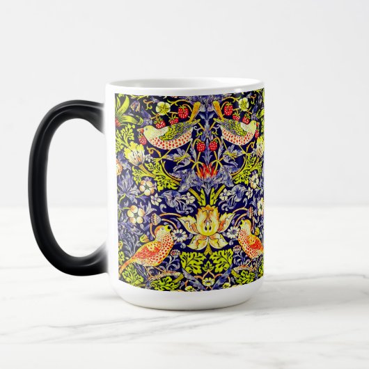 Strawberry Thief Birds William Morris Verwandlungstasse (Links)