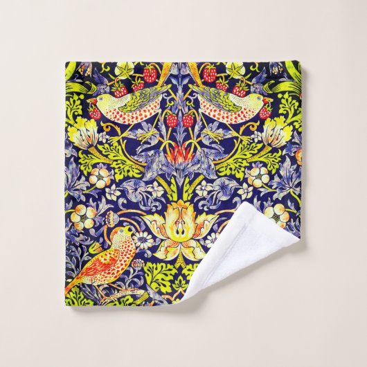 Strawberry Thief Birds William Morris Waschlappen (Waschlappen)