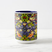 Strawberry Thief Birds William Morris Zweifarbige Tasse (Mittel)
