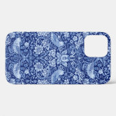 Strawberry Thief Blue Monotone, William Morris Case-Mate iPhone Hülle (Rückseite (Horizontal))