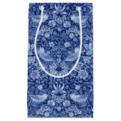 Strawberry Thief Blue Monotone, William Morris Kleine Geschenktüte (Vorderseite)
