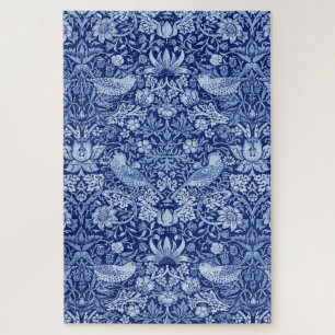 Strawberry Thief Blue Monotone, William Morris Puzzle
