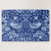 Strawberry Thief Blue Monotone, William Morris Puzzle (Horizontal)