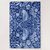 Strawberry Thief Blue Monotone, William Morris Puzzle (Vertikal)