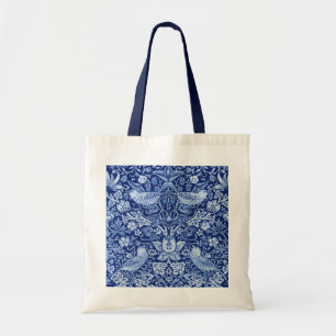 Strawberry Thief Blue Monotone, William Morris Tragetasche
