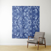 Strawberry Thief Blue Monotone, William Morris Wandteppich (Beispiel)