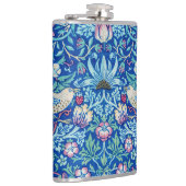 Strawberry Thief Blue, William Morris Flask Flachmann (Rechts)