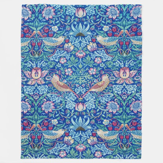 Strawberry Thief Blue, William Morris Fleece Blank (Vorderseite)