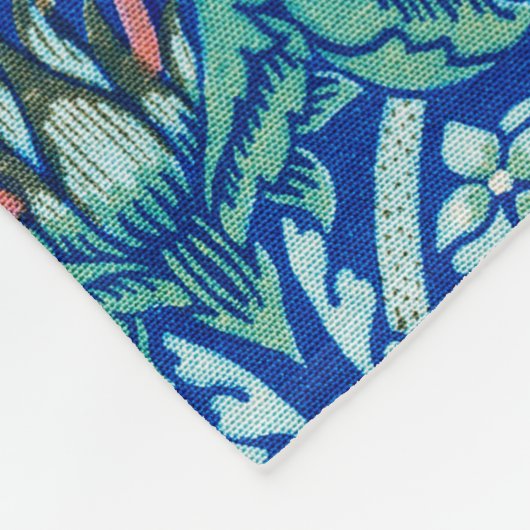 Strawberry Thief Blue, William Morris Fleece Blank (Ecke)