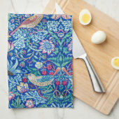 Strawberry Thief Blue, William Morris Kitchen Towe Geschirrtuch (Viertel Falte)