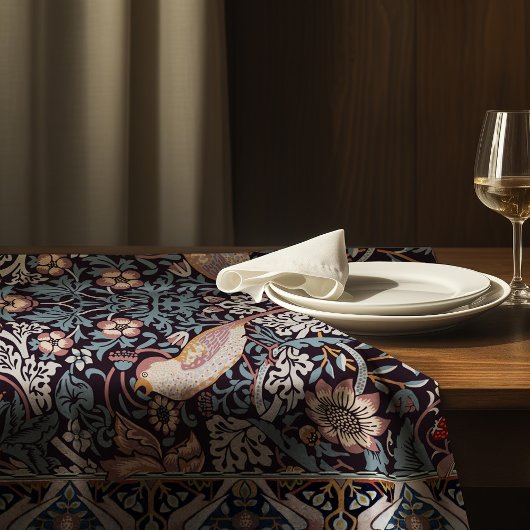 Strawberry Thief Blue William Morris Pattern Tischdecke