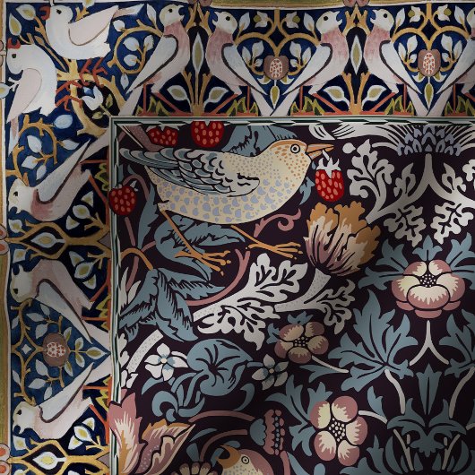 Strawberry Thief Blue William Morris Pattern Tischdecke