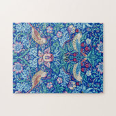 Strawberry Thief Blue, William Morris Puzzle (Horizontal)