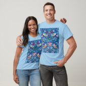 Strawberry Thief Blue, William Morris T-Shirt (Unisex)