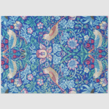 Strawberry Thief Blue, William Morris Tissue