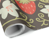 Strawberry thief Bunnies pattern Geschenkpapier (Rolleneckpunkt)