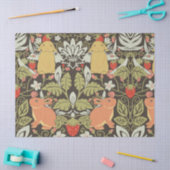 Strawberry thief Bunnies pattern Seidenpapier (Basteln)
