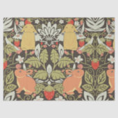 Strawberry thief Bunnies pattern Seidenpapier (Vorderseite)