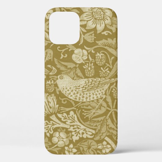 Strawberry Thief Gold, William Morris Case-Mate iPhone Hülle (Rückseite)