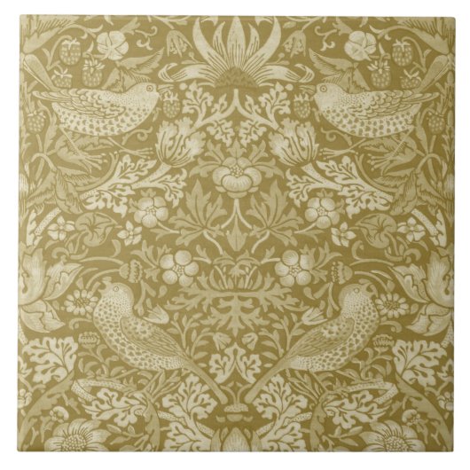 Strawberry Thief Gold, William Morris Fliese (Vorderseite)