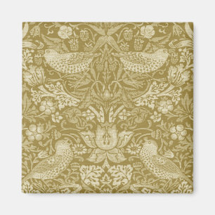 Strawberry Thief Gold, William Morris Magnet