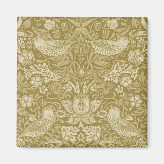 Strawberry Thief Gold, William Morris Magnet (Vorne)