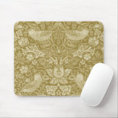 Strawberry Thief Gold, William Morris Mousepad (Mit Mouse)