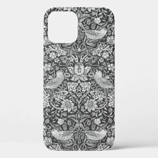 Strawberry Thief Gray, William Morris Case-Mate iPhone Hülle (Rückseite)