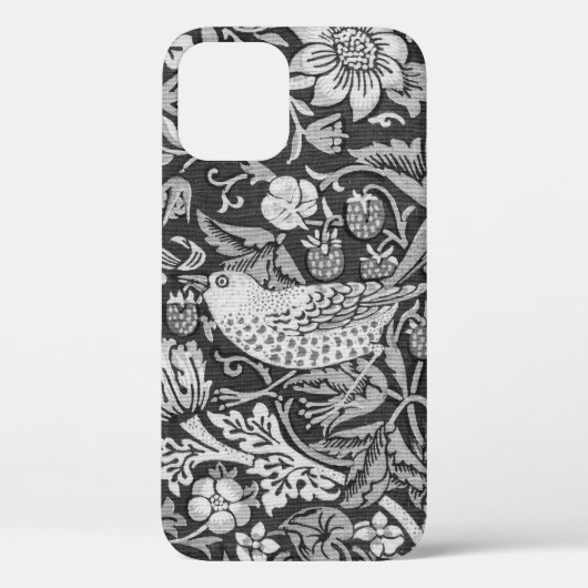 Strawberry Thief Gray, William Morris Case-Mate iPhone Hülle (Rückseite)