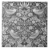 Strawberry Thief Gray, William Morris Fliese (Vorderseite)