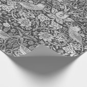 Strawberry Thief Gray, William Morris Geschenkpapier (Ecke)