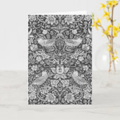 Strawberry Thief Gray, William Morris Karte (Gelbe Blume)