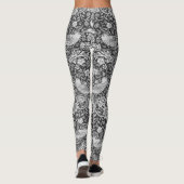 Strawberry Thief Gray, William Morris Leggings (Rückseite)