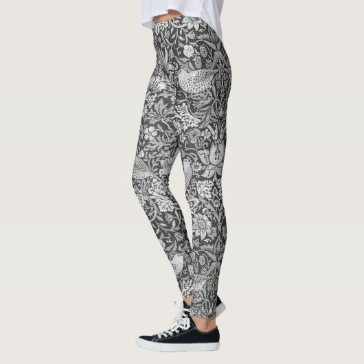 Strawberry Thief Gray, William Morris Leggings (Links)